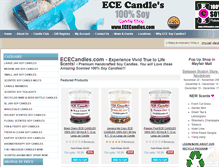 Tablet Screenshot of ececandles.com